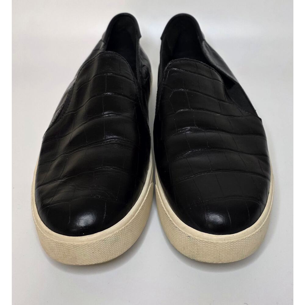 Cole Haan Black GrandPrø Spectator 2.0 Slip-On Embossed Leather Sneaker Size 8.5
